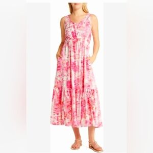 Beachlunchlounge dress fressia rose powder medium